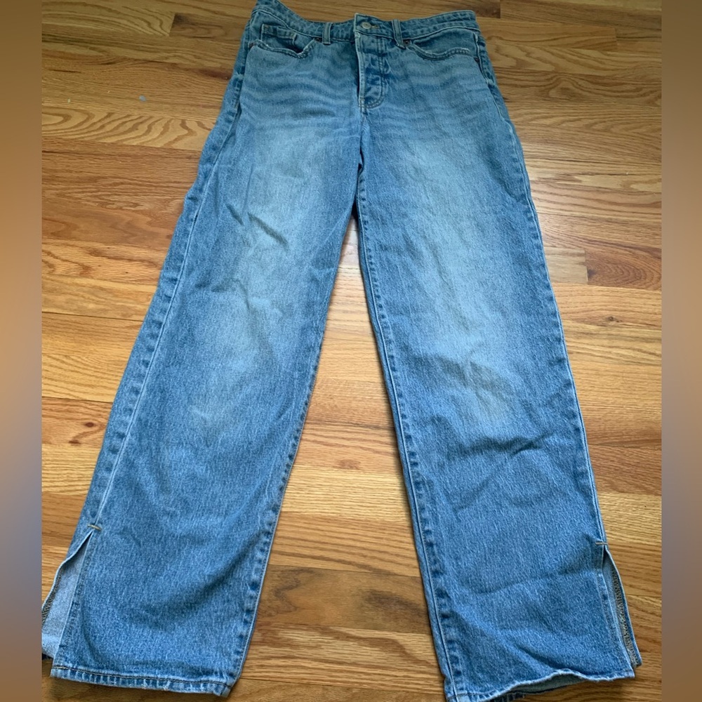 Old Navy High-Rise Og Loose Secret-Smooth Pockets Blue Jeans